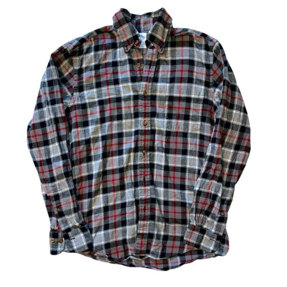 Brooks Brothers Plaid Flannel Button Down Shirt Regent Fit Size Small